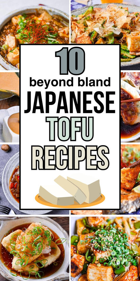 Vibrant Japanese tofu recipe collection featuring spicy mapo tofu, grilled tofu steaks, and delicate simmered dishes with green onion garnishes Japanese Tofu Dishes, Hawaiian Tofu Recipes, How To Make Tofu Taste Good, Tofu Dinners, Japanese Tofu Recipes, Japanese Tofu, Ways To Cook Tofu, Tofu Dishes, Dinner Prep