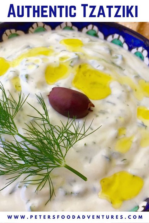 This authentic Tzatziki sauce is so easy to make, gluten free and tastes delicious. Made with Greek yogurt and cucumbers, its a mediterranean classic. Homemade Easy Tzatziki Recipe Authentic Tzatziki Sauce Recipe, Greek Dip Recipes, Easy Tzatziki, Tzatziki Dip, Greek Tzatziki, Tzatziki Recipe, Tzatziki Sauce Recipe, Greek Recipes Authentic, Greek Appetizers