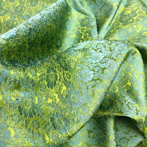 "🍀 Floral Silk fabric 🔸 The patterns of silk fabric are woven directly into the fabric on the surface, with the right side clearly displayed; the left side is more blurred. The fabric surface with vivid decorative patterns such as: such as flowers, leaves, trees, and birds... bring natural beauty, simplicity, and elegance. 🔸 Floral silk fabric is a combination of modern and traditional. Each Pattern on the fabric represents the typical beauty of the traditional craft village of Vietnam 🍀 ABOUT MULBERRY SILK FABRIC 🔸 Mulberry silk fabric is the most natural silk today, made entirely by hand, from the traditional village of silk weaving over 100 years of Vietnam, raising silkworms to get cocoons, and weaving into silk. The artisans always respect and preserve the inherent beauty of mulb Silk Taffeta Fabric, Silk Aesthetic, Green Silk Fabric, Printed Silk Fabric, Asian Fabric, Cotton Silk Fabric, Mulberry Silk Fabric, Silk Art, Loose Fabric