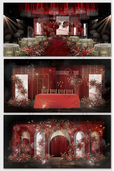 Red Quince Theme, Photobooth Decor, Debut Theme, Wedding Cards Images, Red Wedding Decorations, White Wedding Decorations, Red Wedding Theme, Red Backdrop, Indian Wedding Invitation Cards