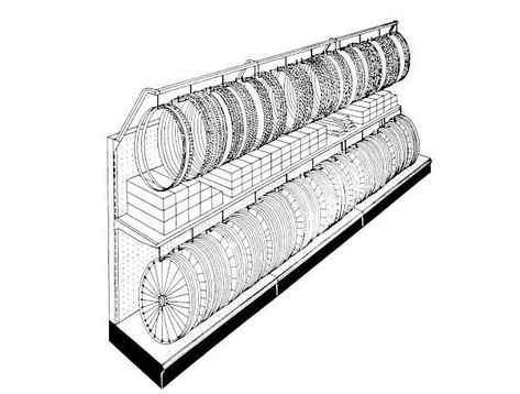 Bicycle Tire Racks | Bike Tire Shelving Display - Handy Store Fixtures Bicycle Display, Electric Bike Diy, Good N, Shelving Display, Tire Storage, Gondola Shelving, Display Retail, Bicycle Tools, Tire Rack