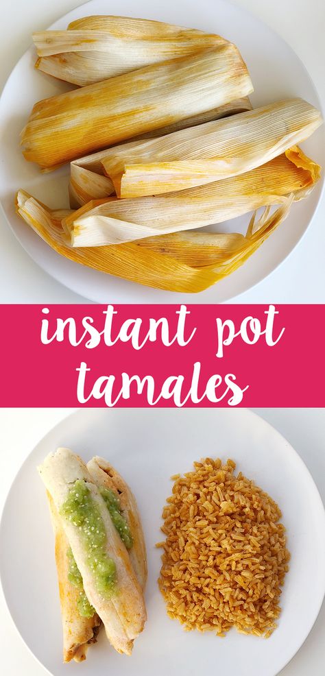 Instant Pot Tamales (Lard Free, Dairy Free, Egg Free) | The Urben Life Tamales Instant Pot, Instant Pot Tamales, Mexican Tamales, Tamales Recipe, Gluten Free Instant Pot, Ip Recipes, Egg Benedict, Vegetarian Instant Pot, Tamale Recipe