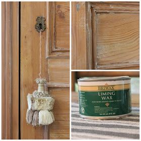 DIY:  How to Get an English Antique Finish With Liming Wax - via forever*cottage: Using Liming Wax on Pine….. Limewax Kitchen Cabinets, Limewax Furniture, Cerusing Wax Before And After, Limewax Cabinets, Lime Wax Furniture, Pine Furniture Makeover, Wax Ideas, Solid Pine Furniture, Attic Door