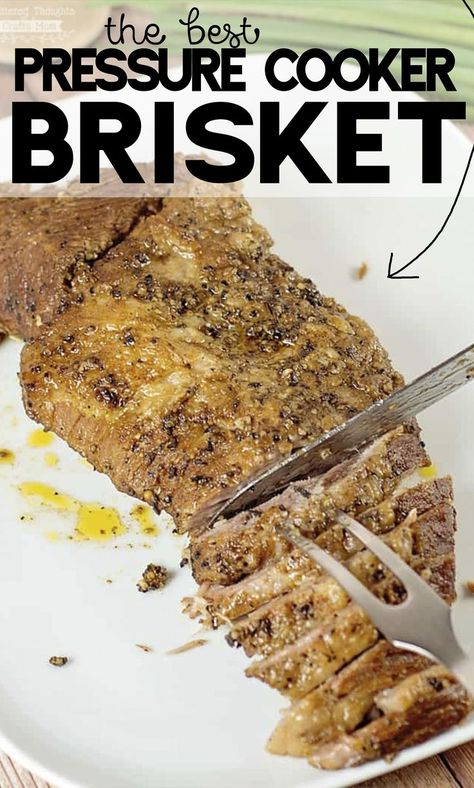 Beef Brisket Pressure Cooker, Pressure Cooker Brisket, Easy Brisket Recipe, How To Cook Brisket, Brisket Recipe, Best Pressure Cooker, Beef Brisket Recipes, Using A Pressure Cooker, Brisket Recipes