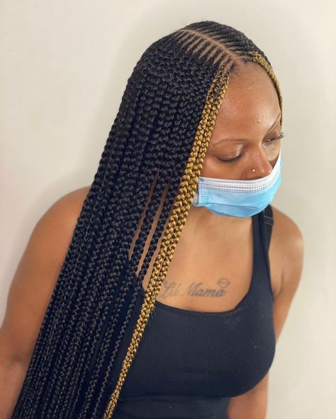 @styles_bymillz: “#atlantabraider #braids #lemonadebraids #braidcreativity #bestbraider #hairloss #atlantahairstylist…” Braids With Ponytail, Cute Protective Styles, Braids Color, Cornrow Braid Styles, Braids Knotless, Feed In Braids, Bob Braids Hairstyles, Braids Ponytail, Amazing Hairstyles