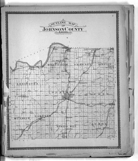 outline map of Johnson County Garage Screen, Garage Screen Door, Johnson County, City Pictures, Old Maps, Screen Door, Kansas City, Kansas, Garage