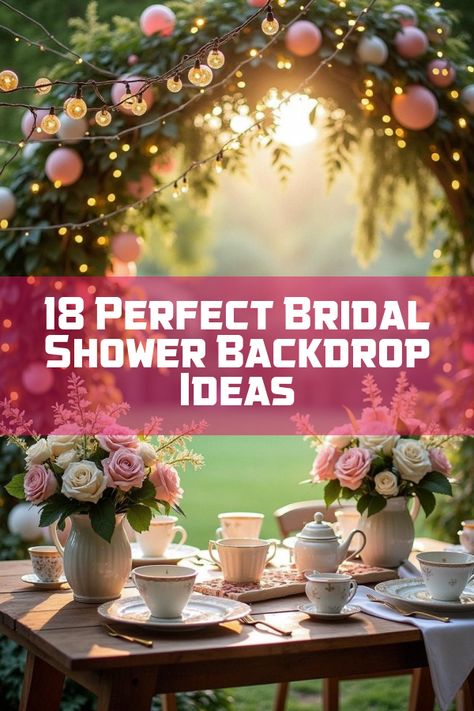 Did you know that a stunning bridal shower backdrop can transform any gathering into an unforgettable celebration? Discover creative ideas and trendy designs that will make your bridal shower the talk of the town. Dive into themes from floral arches to rustic chic settings. Wow your guests with picture-perfect backdrops and get ready to create lasting memories. Don’t let your bridal shower be just another get-together – make it extraordinary! Bridal Shower Garland Ideas, Bridal Shower Garland, Bridal Shower Backdrop Ideas, Bridal Shower Pictures, White Bridal Flowers, Shower Backdrop Ideas, Ideas For Bridal Shower, Selfie Wall, Candy Bar Wedding