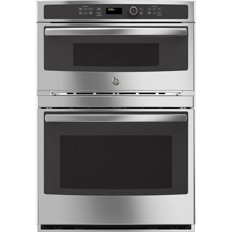 GE Appliances 30" Self-Cleaning Electric Wall Oven with Built-In Microwave & Reviews | Wayfair Convection Wall Oven, Double Electric Wall Oven, Combination Wall Oven, Wall Oven Microwave, Electric Wall Oven, Single Wall Oven, Portable Washer, Stainless Steel Oven, Clean Microwave