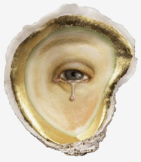 Art Bizarre, Art Coquillage, Lovers Eyes, Keramik Design, Arte Sketchbook, Arte Inspo, Shell Art, Oyster Shell, Eye Art