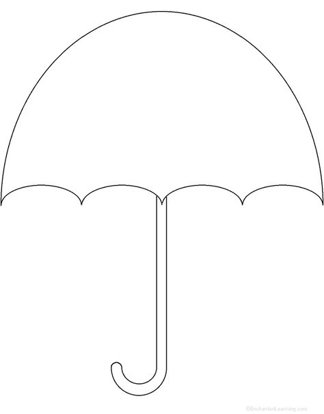 Umbrella Outline, Weather Songs, Umbrella Template, Umbrella Coloring Page, Personalized Umbrella, Rubric Template, Letter Writing Template, Custom Umbrella, Stencils Online