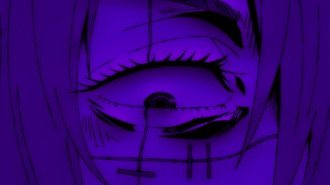 Animated Banners, Dark Purple Aesthetic, Anime Villians, Blue Anime, Banner Gif, Cute Anime Profile Pictures, Anime Monochrome, Purple Eyes, Anime Profile