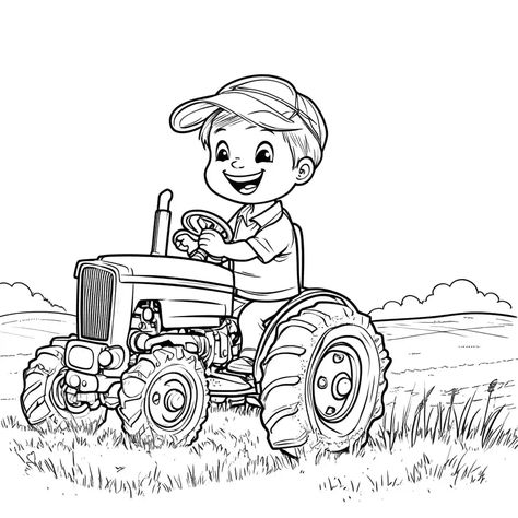 Quilt Sayings, Tractor Coloring Pages, Animal Clock, Colouring Pages, Coloring Sheets, Coloring Page, Tractor, Coloring Pages, Clock