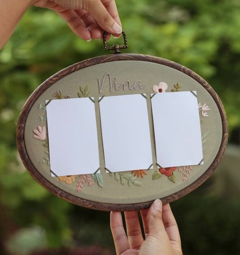 Cross Stitch Photo Frame, Embroidery Picture Holder, Embroidered Polaroid Frame, Embroidered Photo Frames, Picture Frame Embroidery, Embroidered Picture Frame, Polaroid Embroidery Frame, Embroidery Picture Frame, Embroidered Photo Art