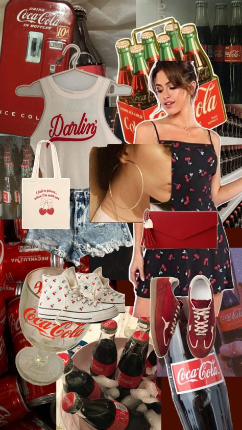 Cherry Coke Outfit Vibes Cherry Coke, Coca Cola Drink, Coca Cola, Cherry, Drinks, 10 Things