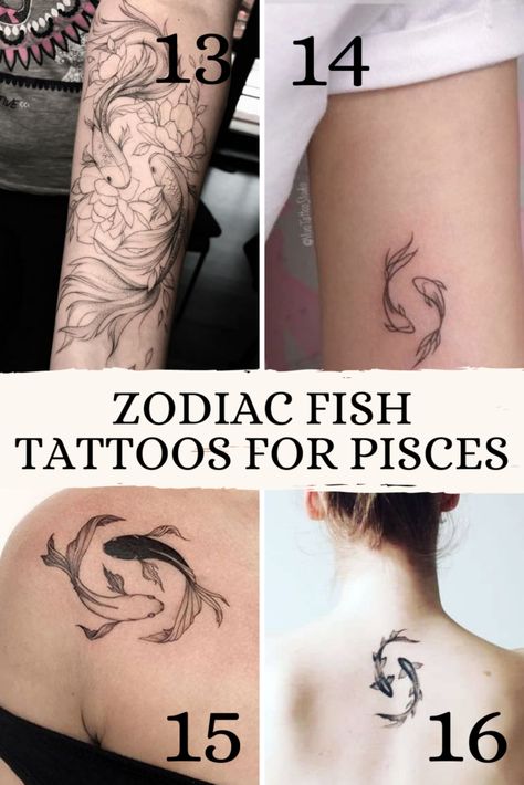 37 Open Pisces Tattoo Ideas - TattooGlee Pices Zodiac Tattoo Women, Pices Zodiac Tattoo, Pieces Zodiac Tattoo, Tattoos Pisces, Pisces Tattoo Ideas, Zodiac Tattoos Pisces, Pisces Fish Tattoos, Pisces Tattoo Designs, Pisces Tattoo