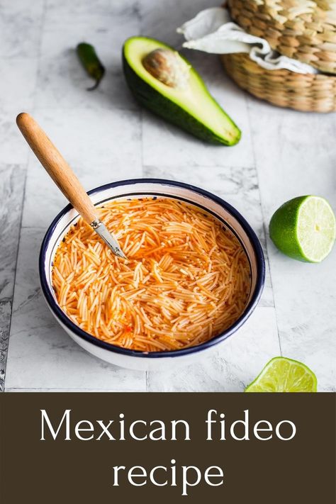 Mexican Fideo Recipe, Easy Mexican Picadillo Recipe, Mexican Fideo, Mexican Sopa, Fideo Soup, Fideo Recipe, Holiday Soups, Mexican Pasta, Mexican Soup