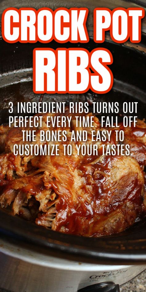 Easy Crockpot Ribs Simple, Crockpot Ribs Recipes Slow Cooker Easy, Crock Pot Ribs Easy, Ribs In The Crockpot Easy, Ribs In A Crockpot, Boneless Spare Ribs In The Crock Pot, Ribs And Sauerkraut Crockpot, Rib Tips Recipe Crockpot, Crockpot Ribs Recipes Easy