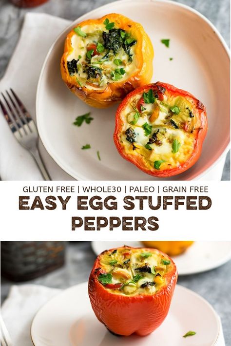 Egg Stuffed Peppers, Low Carb Dairy Free, Paleo Recipes Breakfast, Busy Morning, Easy Eggs, Paleo Breakfast, Breakfast Meal Prep, Low Carb Breakfast, Pinterest Recipes