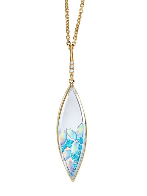 Moritz Glik Marquise Tourmaline Shaker Necklace - Ylang 23 Shaker Necklace, Special Occasion Jewelry, Paraiba Tourmaline, Jewelry Style, Elegant Necklaces, White Sapphire, Necklace Designs, Long Necklace, Layered Necklaces