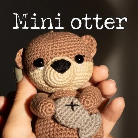 Otter Pattern Crochet, Free Otter Crochet Pattern, Otter Crochet Pattern Free, Otter Crochet Pattern, Otter Crochet, Crochet Otter, Crochet Animals Free Patterns, Your Adorable, Sea Otter