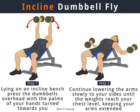 Dumbell Fly, Incline Bench Press, Push Day Workout, Tuesday Workout, Chest Workout At Home, Dumbbell Fly, Dumbbell Press, Incline Bench, Cable Machine