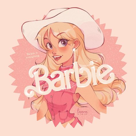 I was inspired by @louloucarol and @tepps_design to draw some barbie fanart inspired by the movie posters and this cute outfit 🥰 I… | Instagram Barbie Party Decor, Bibble Barbie, Elegant Blue Dress, Barbie Fanart, Barbie Drawing, Barbie Cartoon, Doll Barbie, Outfit Chic, Barbie Party