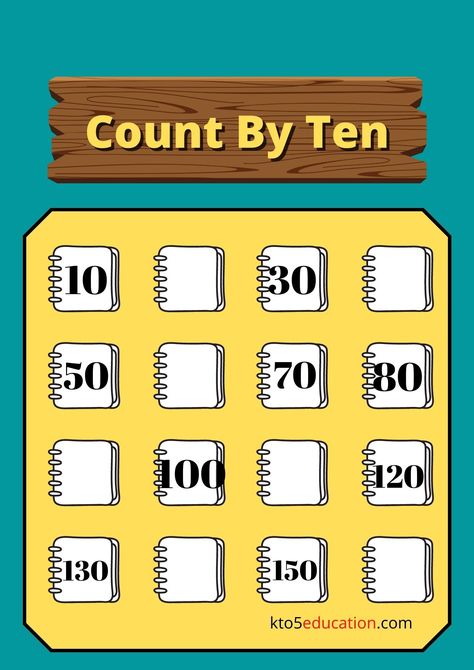 Free Count By Ten Worksheets For Kids Check more at https://kto5education.com/free-count-by-ten-worksheets-for-kids/ Count By Tens, Worksheets For Kids, Math Worksheets, For Kids, Education, Quick Saves