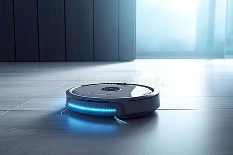 Smart home robot vacuum cleaner in modern interior , AI Generated royalty free stock photo Vacuum Cleaner Advertising, Dark Interiors Living Room, Class Sketch, Interior Of Living Room, Homo Sapien, Vacuum Robot, Robotic Vacuum Cleaner, Robot Cleaner, Hand Blender