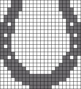 Alpha pattern #49201 | BraceletBook Horse Shoe Cross, Cross Stitch Horse, Beaded Horseshoe, Beaded Flowers Patterns, Art Crochet, Crochet Horse, Graph Crochet, Hamma Beads, Tiny Cross Stitch