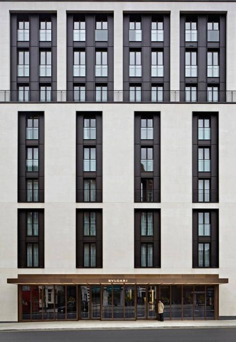 The best designer hotels in Europe – Vogue Australia Bulgari Hotel London, Bulgari Hotel, Bvlgari Hotel, Hotel Design Architecture, Hotel Facade, European Hotel, Hotel Exterior, Hotel Architecture, Building Facade