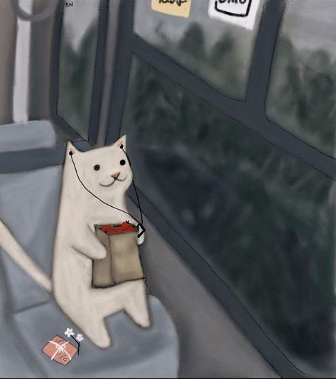 Cats Profile, Cat Bday, Bus Home, Gatos Cool, Cute Cat Memes, Arte Peculiar, Day In My Life, Arte Van Gogh, Cute Paintings