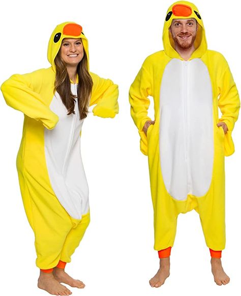 Onesie Halloween Costume, Duck Costumes, Animal Halloween Costumes, Onesie Costumes, Halloween Onesie, One Piece Cosplay, Animal Slippers, One Piece Pajamas, Sea Creature