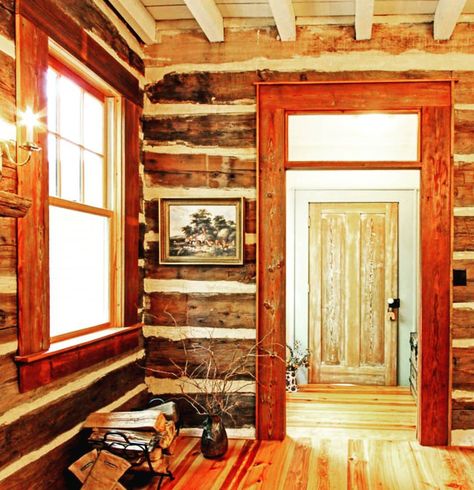 Alan Clark on Instagram: “Many thanks to Bob Vila for featuring us in his magazine and online this month. He's got a special article on his favorite log cabins...and…” Log Cabin Dining Room, Cabin Dining Room, Log Cabin Kitchens, Cabin Houses, Log Home Interior, Vermont House, Log Cabin Living, Log Cabin Interior, Log Wall