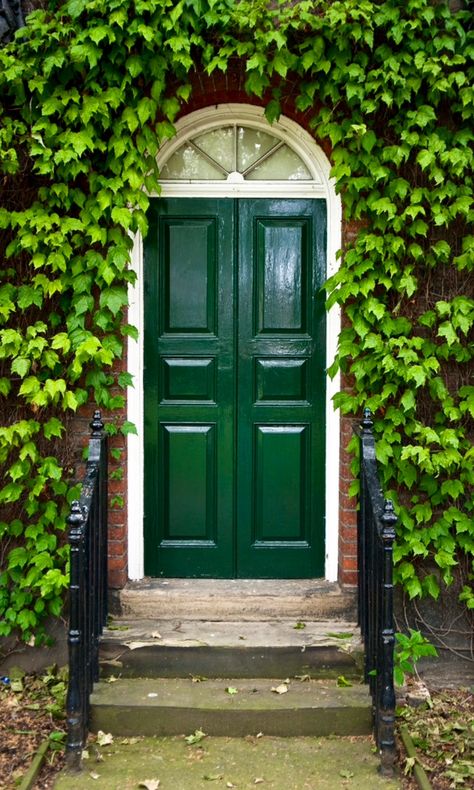 Behind The Green Door, Front Door Planters, Double Door Entrance, Front Door Paint Colors, Gorgeous Doors, Shoreditch London, Door Paint Colors, Door Entryway, Painted Front Doors