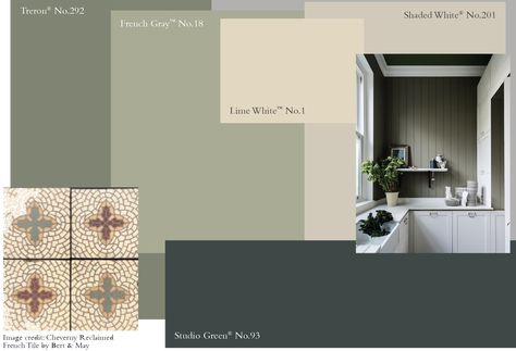 Farrow And Ball Kitchen, House Paint Color Combination, Farrow And Ball Paint, Painted Front Doors, Studio Green, Farrow And Ball, Front Door Colors, Trendy Bathroom, Trendy Bedroom