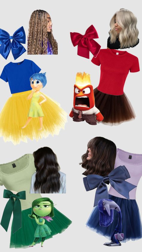 Work Group Halloween Costumes, Inside Out Characters, Group Halloween Costumes, Character Outfits, Halloween Costumes, Inside Out, Halloween, Disney, Clothes