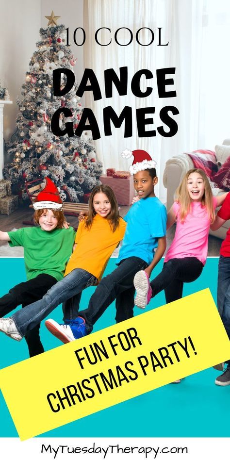 Dance games for Christmas partyFun Christmas party game idea Christmas Dance Party Ideas, Christmas Dance Class Games, Dance Team Christmas Party, Dance Games For Adults, Christmas Dance Ideas, Games For Kids Christmas Party, Easy Christmas Party Games, Christmas Party Games Kids, Christmas Party Games For Teens