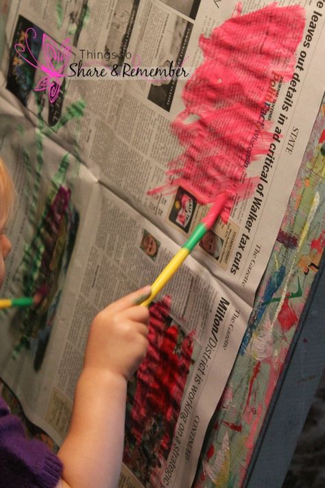 Newspaper Ideas for Preschoolers School Newspaper Ideas, Newspaper Crafts For Kids, Grade R Activities, Creative Activities For Toddlers, R Activities, Crafts For Kids Winter, Paint Activities, Newspaper Art And Craft, Early Childhood Art