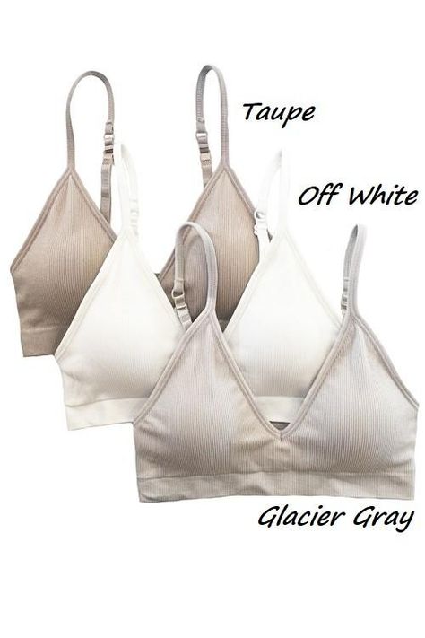 Preppy Baby, Affordable Boutique Clothing, Athleisure Tops, Padded Bralette, Fashion Closet, Seamless Bra, Grey And Beige, Itty Bitty, Padded Bras