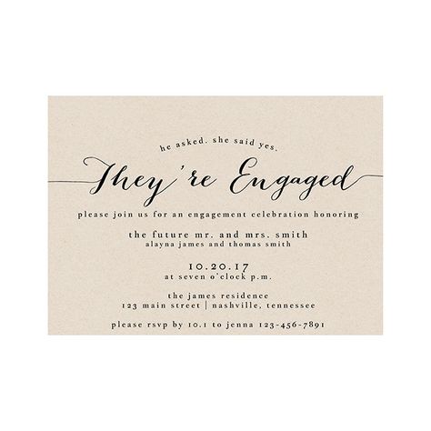 Formal Engagement Party, Engagement Party Themes, Elegant Engagement Party, Engagement Dinner, Surprise Wedding, Affordable Wedding Invitations, Wedding Party Invites, Engagement Celebration, Cheap Wedding Invitations