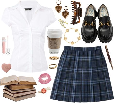 back to private school Outfit | ShopLook Uniform Ideas For School, Private School Aesthetic Outfit, Uniform Inspired Outfits, Cute Uniform, Private School Uniform Outfits, Rich Private School Aesthetic, Rich Girl Outfit, Private School Uniforms, School Uniform Outfits