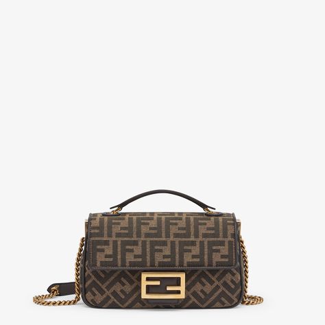 Baguette Chain Midi Baguette Chain, Jacquard Fabric, Fendi Baguette, Fendi, Shoulder Strap, In Italy, Italy, Chain, For Women