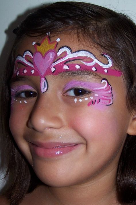 princess facepainting - Google Search Princess Face Paint, Princess Face Painting, Diy Face Paint, Princess Painting, Cheek Art, Girl Face Painting, Face Painting Tutorials, Face Paint Kit, Princess Face