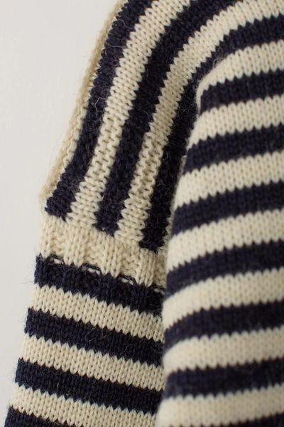 Men's Authentic Guernsey Jumpers & Knitwear - Le Tricoteur Knitwear Details, Nautical Looks, Garment Pattern, Christmas Gift Guide, Knitwear Men, Navy Stripes, Knit Fashion, Machine Knitting, Knit Beanie