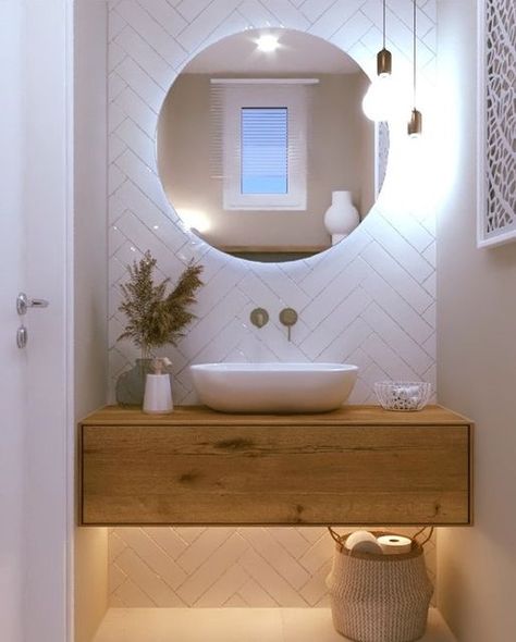 Scandi Bathroom Ideas, Under Stairs Toilet, Scandi Bathroom, Guest Wc, Scandi Bedroom, Toilet Room Decor, Small Toilet Room, Timeless Bathroom, Bathroom Redesign