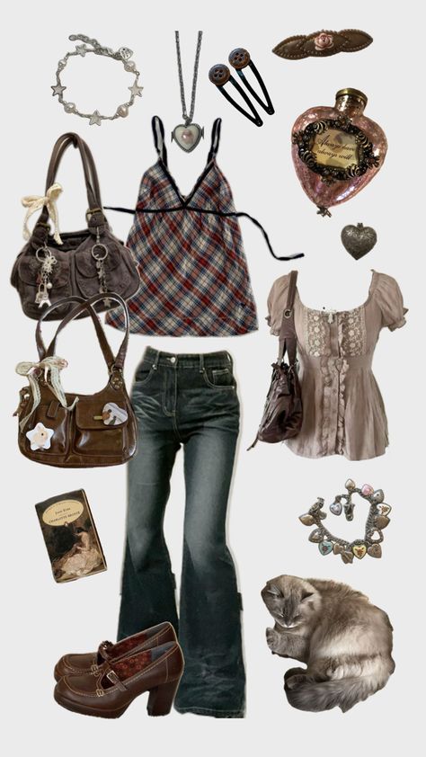 Downtown Outfits, 70s Outfits, Heart Clothes, Girl Vintage, Fairy Fashion, Downtown Girl, Outfit Inspiration Fall, Babydoll Top, Outfit Inspo Fall