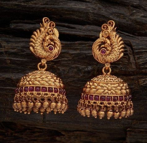 New Necklace Designs, Latest Earrings Design, Simple Necklace Designs, Gold Jewelry Prom, Temple Jewellery Earrings, Jhumka Designs, Gold Earrings Indian, Gold Jhumka Earrings, Gold Jewels Design