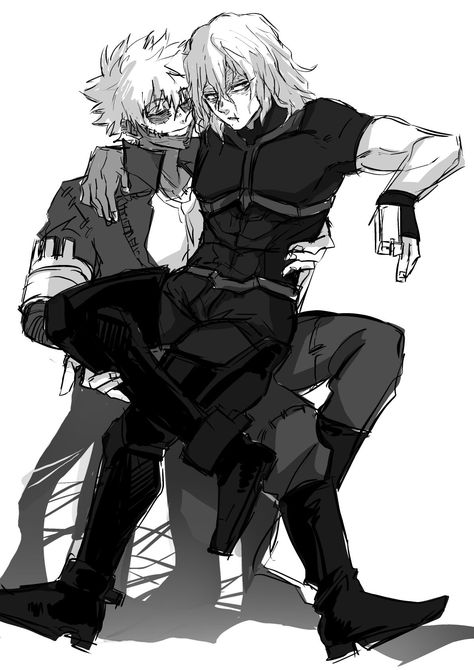 Dabi X Shigaraki, Solangelo Fanart, Len Y Rin, My Hero Academia Eraserhead, Tomura Shigaraki, Anime Villians, My Hero Academia Shouto, Anime Guys Shirtless, Boku No Hero Academia Funny