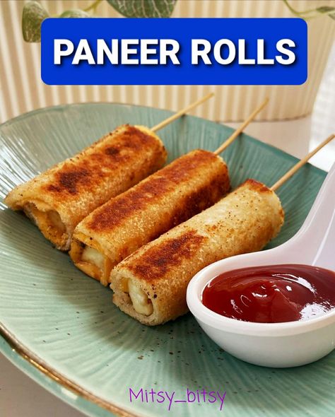 #Mitsy_Bitsy #pinterest #trending #photography #paneerroll #paneer #paneerrecipes #paneerlove #foodie #paneertikka #food #paneerbuttermasala #foodblogger #paneerlover #foodporn #foodphotography #paneermasala #roll #paneerlovers #yummy #paneerbhurji #palakpaneer #indianfood #vegroll #rolls #paneerparatha #chillipaneer #foodstagram #paneerchilly #paneercurry #foodies #paneertikkamasala #foodlover #kathiroll #paneerbreadroll #partyfood #partydish #instafood #paneerchilli #shahipaneer #vegetarian #v Cottage Cheese Rolls, Paneer Bread Roll, Paneer Roll, Paneer Sandwich, Paneer Cheese, Cheese Rolls, Vegetarian Indian, Cheese Rolling, Cheese Toast