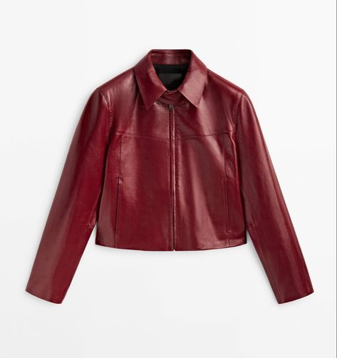 Red Leather Coat, Zara Leather Jacket, Outfit Png, Estilo Country, Concept Clothing, Hooded Raincoat, Winter 2022, Leather Jackets Women, Retro Outfits